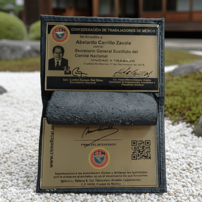 Credencial metálica ctm