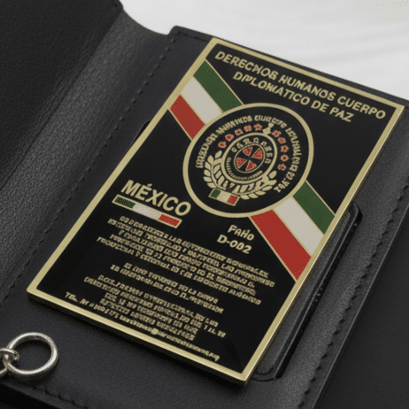 Credencial metálica México