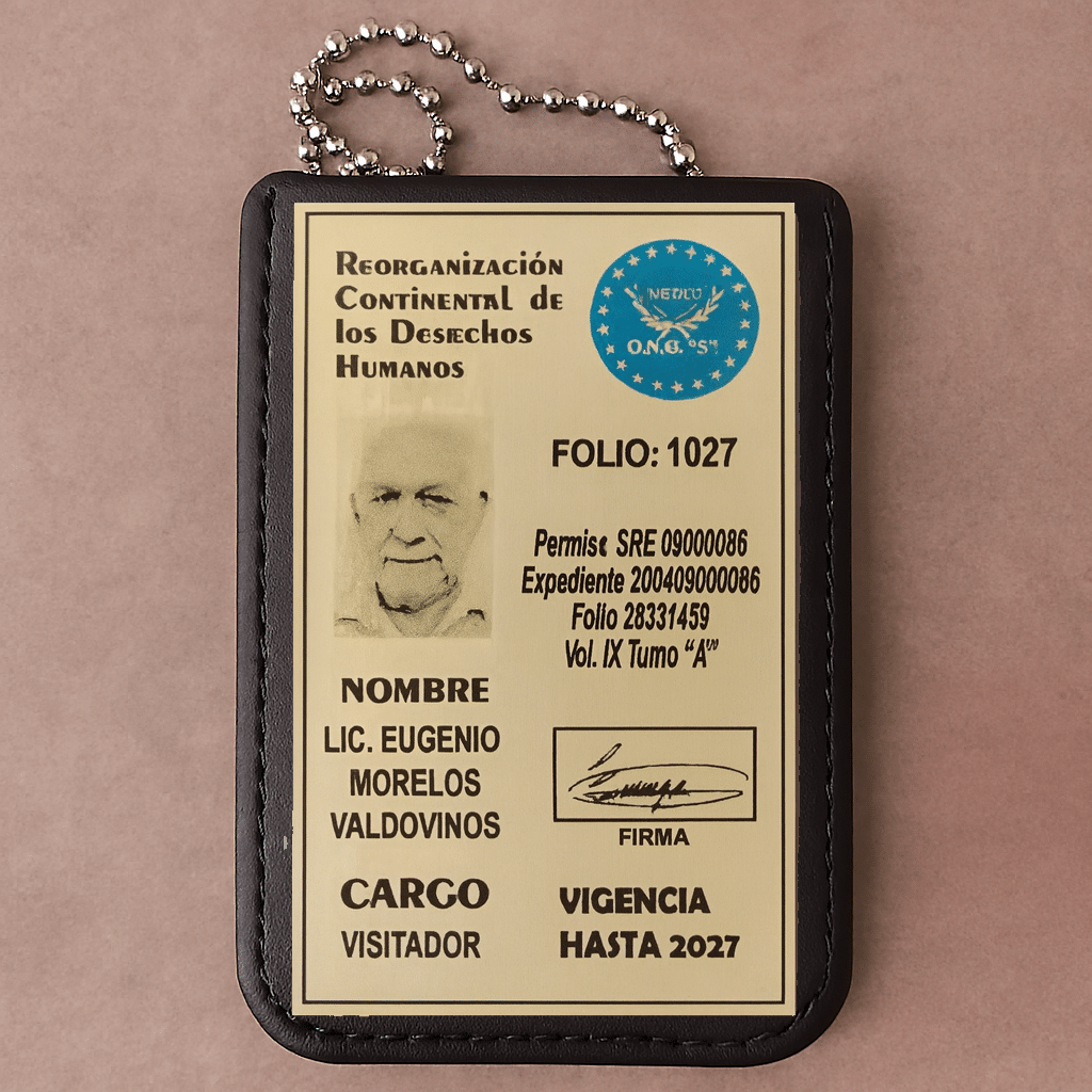 Credencial metálica Continental